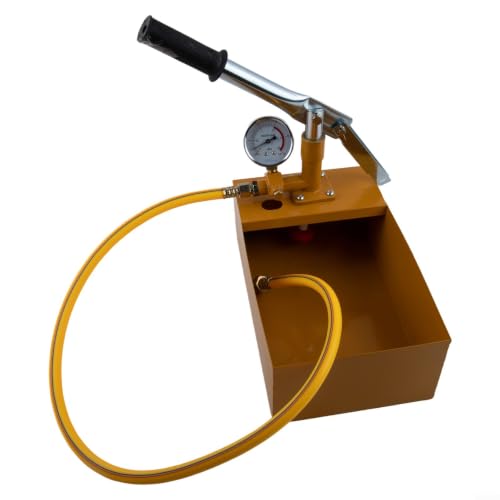 Bomba manual de prueba de presión de 25 bares con manguera para agua y calefacción 6