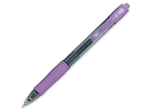 36 Bolígrafos retráctiles Pilot G2 Punta fina Morado