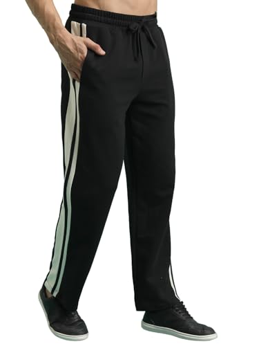Image of Highlander Men's Solid Trackpants | Relaxed Straight fit|Knitted| Track Pants | Track Pants for Men | Men Track Pant | Men Track Pant Stylish | Sports | Gym wear