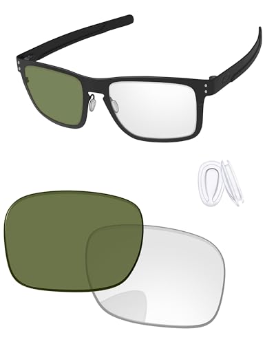 Image of Replacement Lenses & Nose Pieces for Oakley Holbrook Metal OO4123 55mm - Precision Fit, UV Block & Impact Resistant