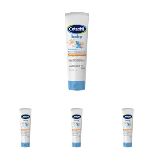 Image of Cetaphil Baby Cream, Face & Body Moisturizing Cream | Advance Protection | Gentle & Soft with Organic Calendula 85gm (Pack of 4)