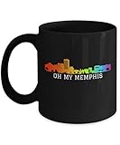 tazza in ceramica souvenir tennessee memphis skyline oh my memphis tazzada caffe multi-colour tazzain porcellana standard tazzamug per ufficio lavori collega 330ml