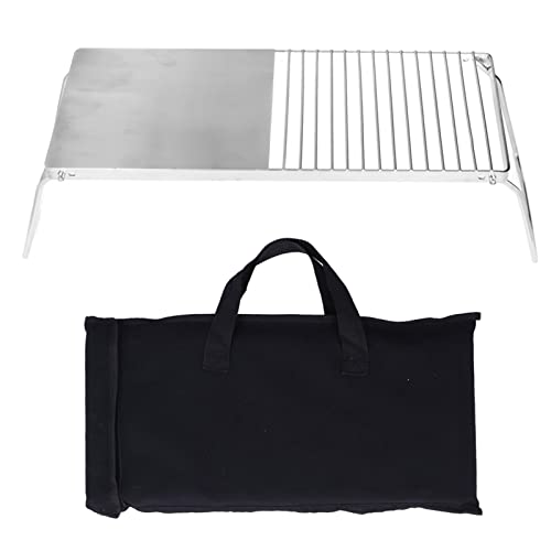 Support de réchaud pliable et grille de cuisson pour feu de camp stable pour stopper la casse - 2