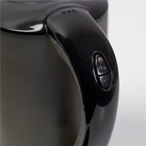 Quest 35690 Compact Travel Electric Kettle Dual Voltage, 0.5 litres, 600 Watt, Plastic, 17.5x17x8cm, Black