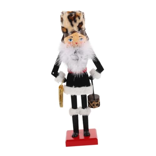 TOKIDNY Weihnachtsdeko Nussknacker Figur aus Holz Handbemalt Weiblich...