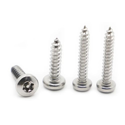 yaoqijie 10/20個 ステンレススチール ローブネジ M2.9 M3.5 M4.2 .8 なべ丸頭セキュリティ木ネジ lasting(35mm,M4.2 10pcs)