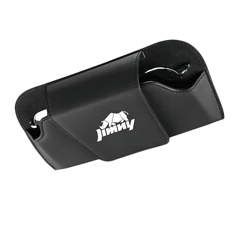 ジムニー jimny 車用メガネクリップ に適し メガネフレーム 車収納 スエード素材車用コイン・カード サングラスフレーム サンバイザー サングラスフレーム アクセサリー 多機能小物収納 メガネフレーム チケットホルダー付き こしばいろ 1個 (黒, ジ