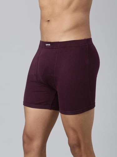 Image of Levi's 010 Classic Boxer Briefs for Men | 100% Pure Cotton | Breathable | Branded Inner Elastic | Anti-Roll Waistband | Supportive Gusset | Functional Fly | No Ride-Up Long Length Fit | Pack of 1