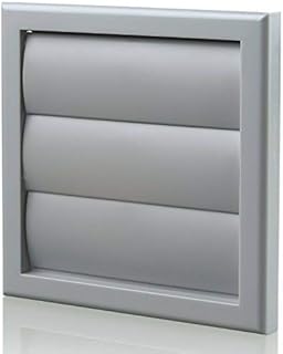 6 inch Smart DIY Installation Plastic Fixed Blade Extractor Fan Air Ventilation External or Internal Wall Grille for Use with 150mm Ducting Systems with Flyscreen Helps Protect from Bugs Insects
