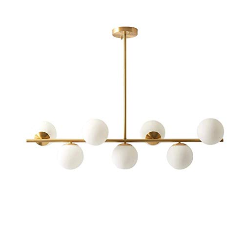 Éclairage îlot central sans éblouissement avec ce lustre boule E27