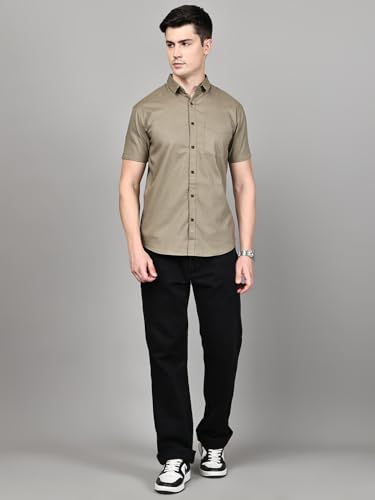 Image of Majestic Man Men's Cotton Slim Fit Shirt