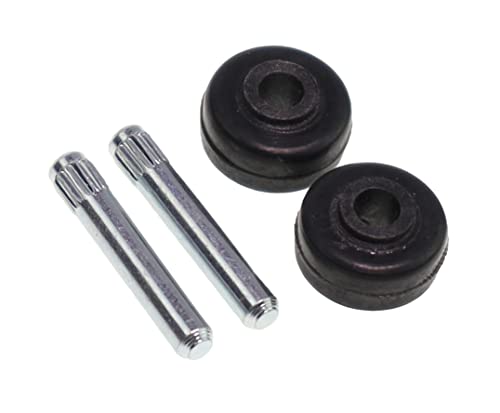 Lot de 2 roulettes + essieu avant compatibles avec /pièce de rechange pour aspirateur à main sans...