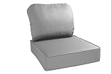 Sinovoy Outdoor/Indoor 24Lx24W Patio Sectional Sofa Soft Cushion with Back Cushion Replacement Breat