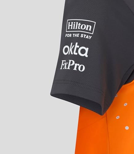 McLaren F1 Women's 2025 Oscar Piastri Team Drivers Polo Shirt- Papaya4