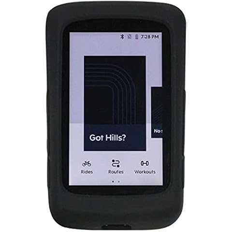 TUFF LUV [Compatible With Hammerhead Karoo 2] Protective Silicone Case & Cover - Black Cover