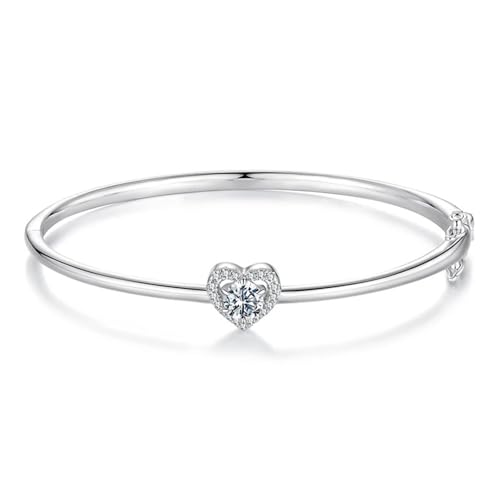 Bracelet argent moissanite anti-ternissement éclat durable mariage