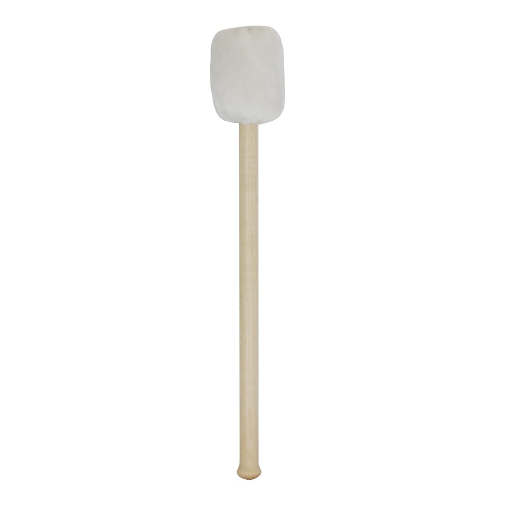 VANZACK Baqueta Para Bombo Con Mango De Madera y Cabeza De Fieltro white, Juego De Mazos De Batería Para Instrumentos De Percusión Profesionales y Estudiantes