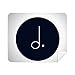 White Music Dotted Mim Black Cleaning Cloth Screen Cleaner 2pcs Suede Fabric