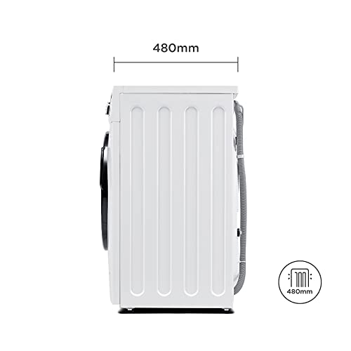 Midea MF200W80B-E wasmachine, 8 kg inhoud, energie-efficiëntieklasse B, HealthGuard-systeem, navulfunctie, 1400 omw/min, Turbo Was, Steam Care, Eco 40-60 - Image 6