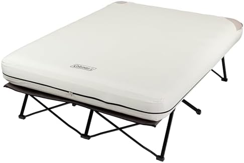 Coleman Queen-Size Airbed Cot Combination, Folding Air Mattress w...