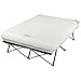 Coleman Queen-Size Airbed Cot Combination, Folding Air Mattress with Steel Frame & Side Table, Battery Pump Included, Great for Camping, Lounging, Elevated Sleeping, Guests, & More