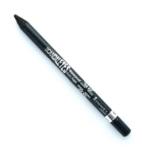 (3 Pack) RIMMEL LONDON ScandalEyes Waterproof Kohl Kajal Eye Liner - Sparkling Black