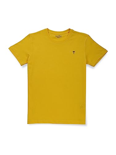 Image of PALM TREE Boys Multi Solid Cotton T-Shirt Pack of-3