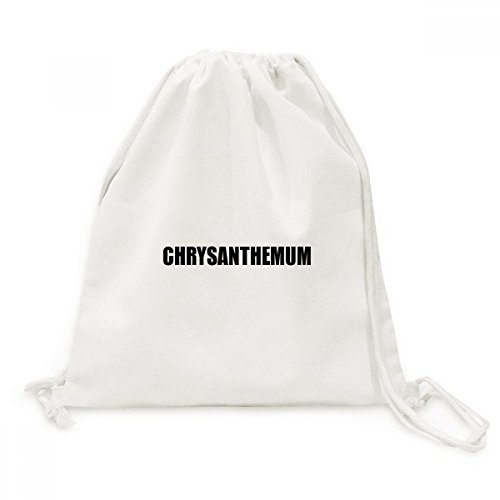 DIYthinker Chrysanthème Aliments végétaux Sac à dos cordon Toile