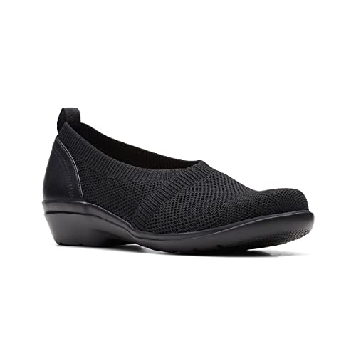 Image of Clarks Womens 26163135 Black Loafer Flat