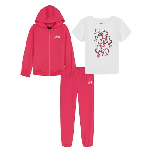 Under Armour Girls Hoodie Set, Bottoms & Hoodie, Lightweight & Relaxed Fit