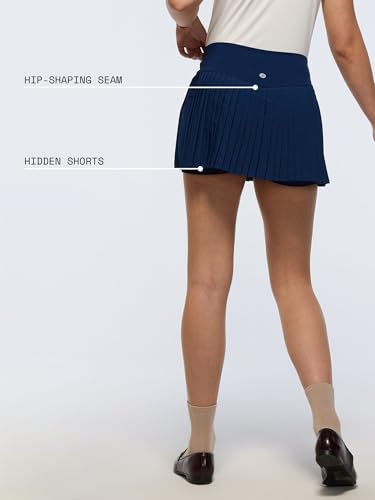 Image of CAVA Plie Pleated Skort for Women | High-Waist Athletic Skort with Built-in Shorts & Pockets | Sweat-Wicking Activewear