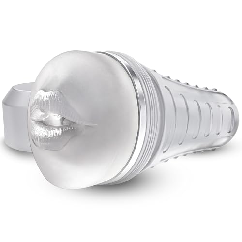 Image of Male Masturbator Oral Sex Toys for Men, Realistic Pocket Pussy Deep Throat Oral Blow Textured with 7.5in Depth, Sexy Lips & Soft Tongue Fleshy Texture, Sex Machine Blowjob Toy for Men (Transparent)