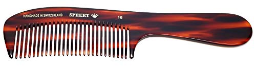 Speert #16 Acetate Tortoise Hairdressing Comb Men Women Thick Thin Curly Straight Hair Slick Styling Handmade In Switzerland #TOP2