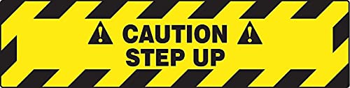 Panneau de sol adhésif antidérapant Caution Step Up