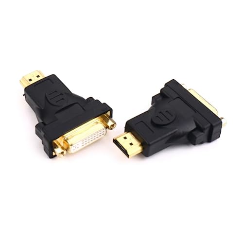YSJJZRL 1 Pz 90 Gradi VGA 15 Pin Maschio a Femmina Prolunga Adattatore Convertitore Accoppiatore (HDMI M a DVI 24+5 F)