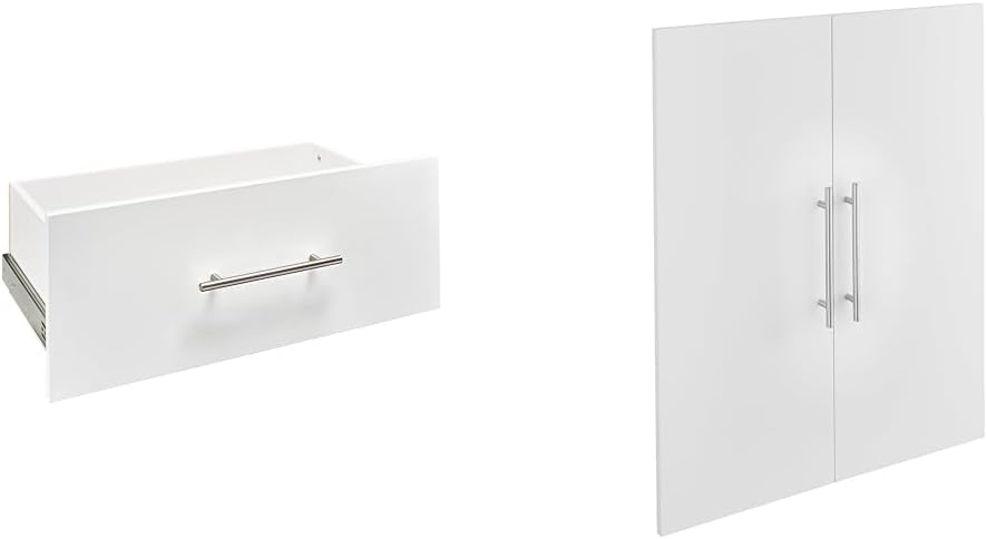 ClosetMaid SuiteSymphony Wood, Add On Accessory, Modern Style for Storage, Closet, Clothes & SuiteSymphony Wood Closet Set, Add On Accessory, Modern Style for Storage, Clothes