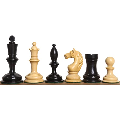 Pièces d'échecs soviétiques 1933 Botvinnik en ébène, le cadeau idéal pour joueur