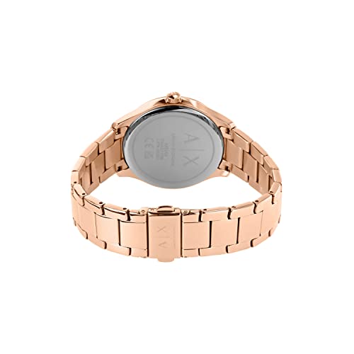 Image of Armani Exchange Lady Hampton Analog Rose Gold Dial Women's Watch-AX5264