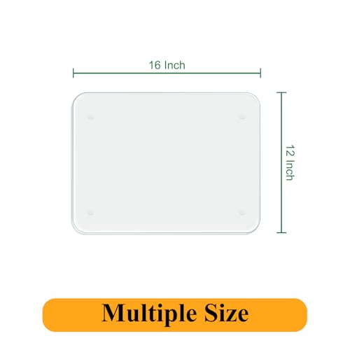 Tabla de cortar rectangular de vidrio templado 40x30 cm miniatura 3