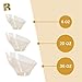 R-kay 6 Pack Glitter Angled Candy Bowls - Gold Plastic bowls 20 Oz - Premium Gold Plastic Serving Bowls Disposable Heavy Duty For Weddings Catering, parties, And All Occasions