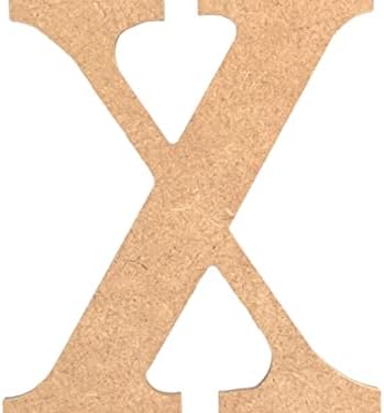 MDF Letter 5" / 12.5cm Height Raw 9mm 3/8" thick (PLYBOX BASICS COLLECTION ) Wooden Letters and Numbers for Art Crafts, Party, Bar, Lettering, Quotes, Signs, Single Piece (J)