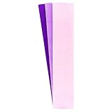 En tres colores coordinados crepé de papeles, 50 cm x 200 cm, 3 pieza (Color Rosa, Lila, Morado)