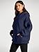 Trendy Queen Womens Oversized Hoodies Fleece Sweatshirts Fall Fashion Pullover Sweaters Winter Clothes 2025 Navy S
