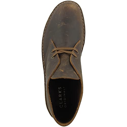 Image of Clarks Originals Mens Desert Boot Leather Dark Beeswax Boots 8 US