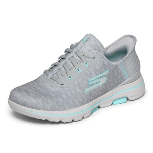 Image of Skechers Womens Go Walk 5 Relaxed Fit Slip-in Golf ShoeSneaker | Golf, Slip-ins, GOGA MAX, Water-Repellent, Spikeless, Relaxed Fit, Breathable, Lightweight, Soft Stride Cushioning