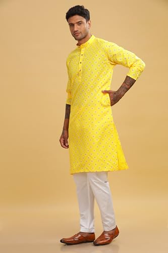 Image of BE ACTIVE Cotton Kurta for Men | Traditional and Stylish Design | Indian Kurta | Full Sleeve Kurta