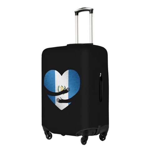 Travel Luggage Cover Guatemala Guatemalans Flag Heart Fashion Washable Baggage Suitcase Protector Fit For Luggage Medium2