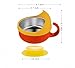 Owfccla 2 Pieces Spill Proof Scoop Bowl with Suction Base,Plastic Bowl with Suction Bottom and Stainless Steel Liner,Adaptive Bowls for Disabled Adults,Handicapped, Parkinsons,Stroke,Elderly (Yellow)