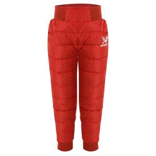 iiniim Kids Boys Girls Winter Snow Pants Fleece-Lined Padded Pants High Waist Windproof Warm Trousers Ski Activewear3