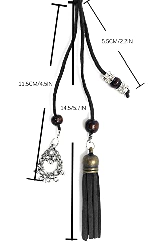 Women's Waist Belts Woven Tassels Chain Belt Skinny Rope Belt for Skirt Dress Boho Style4